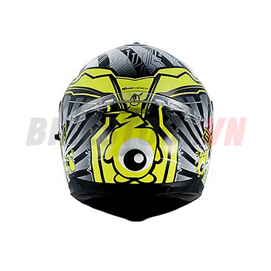 MŨ BẢO HIỂM FULLFACE DEFENDER S BLACKHOLE YELLOW (TẶNG KÍNH DỰ PHÒNG)